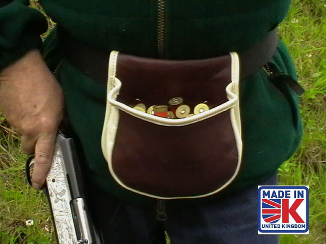 leather shooters cartridge bag